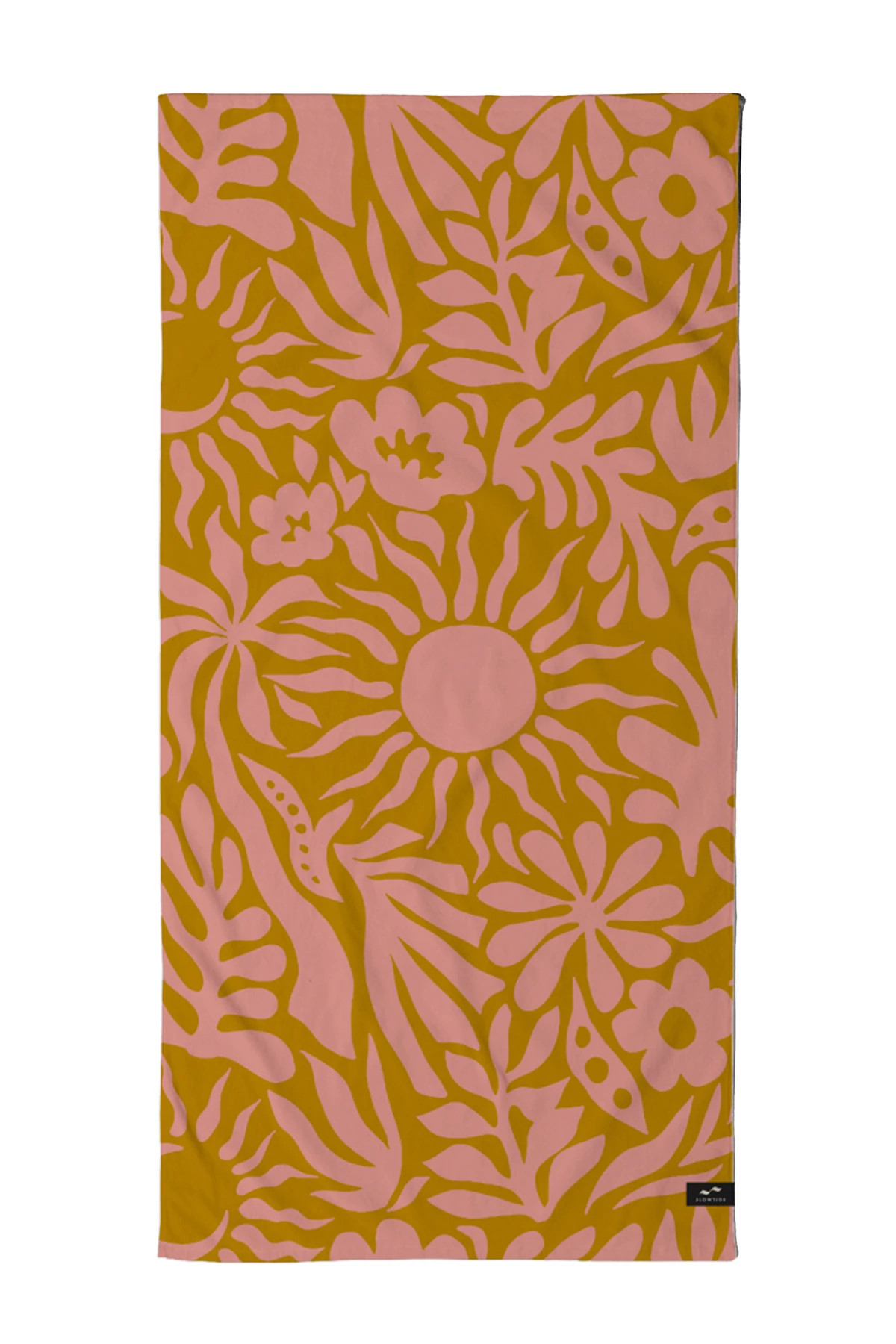 RETRO Sunny Jacquard Cotton Woven Beach Towel image number 1
