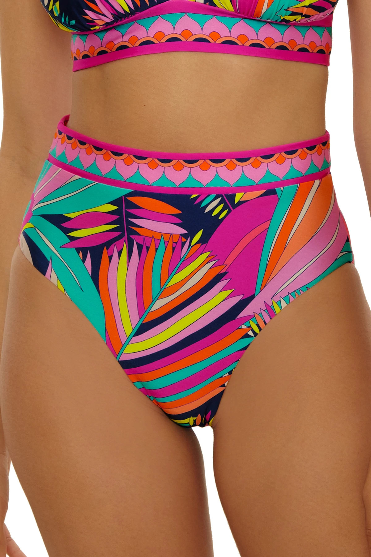 MULTI Paralia Reversible High Waist Bikini Bottom image number 1