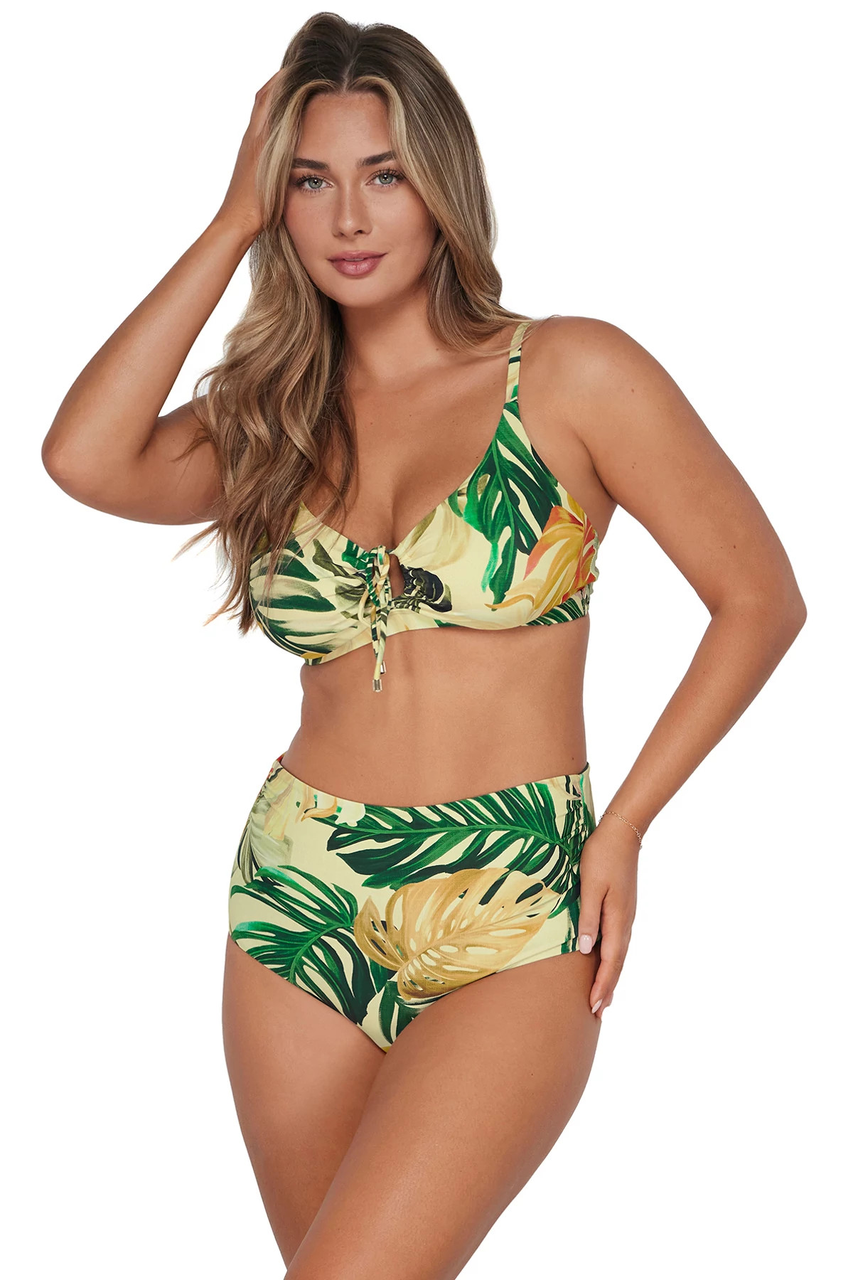 AMBER OASIS Kauai Keyhole Bralette Bikini Top (E-H Cup) image number 1