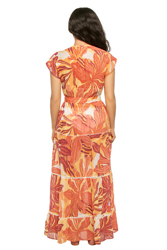 RED SEAWEED Kora Collared Maxi Dress