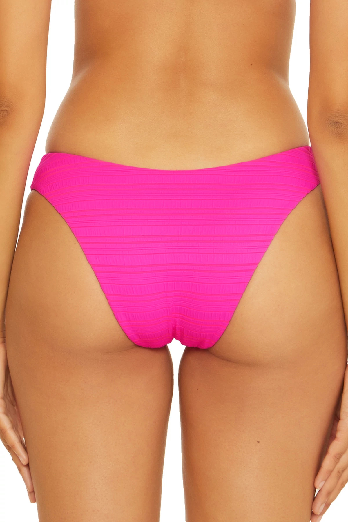 PINK FLAMBE Tia V-Front Brazilian Bikini Bottom image number 2