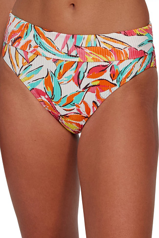 PALM SERENADE SANDBAR RIB Hannah High Waist Bikini Bottom
