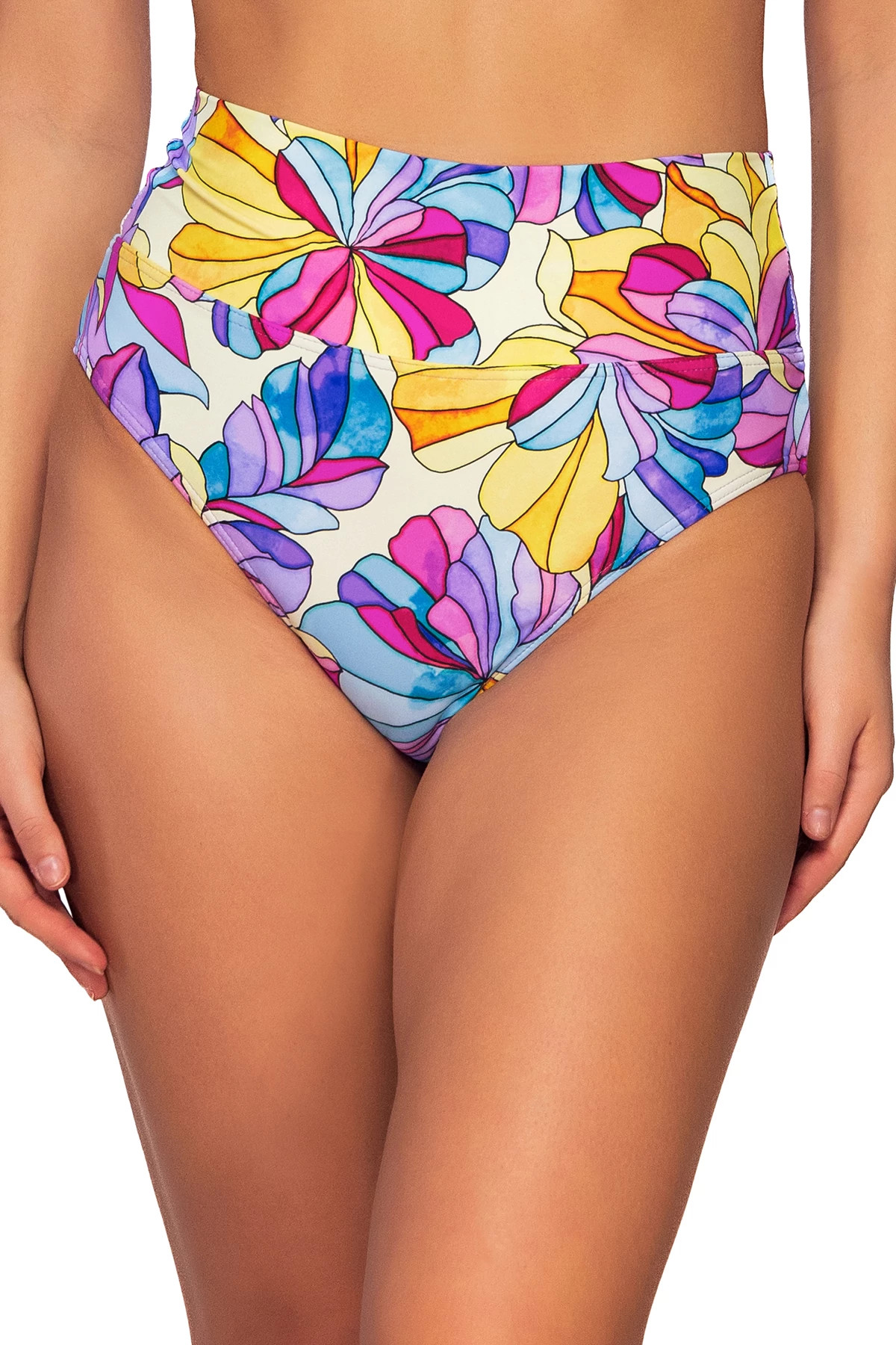 OPALESCENT Hannah High Waist Bikini Bottom image number 1