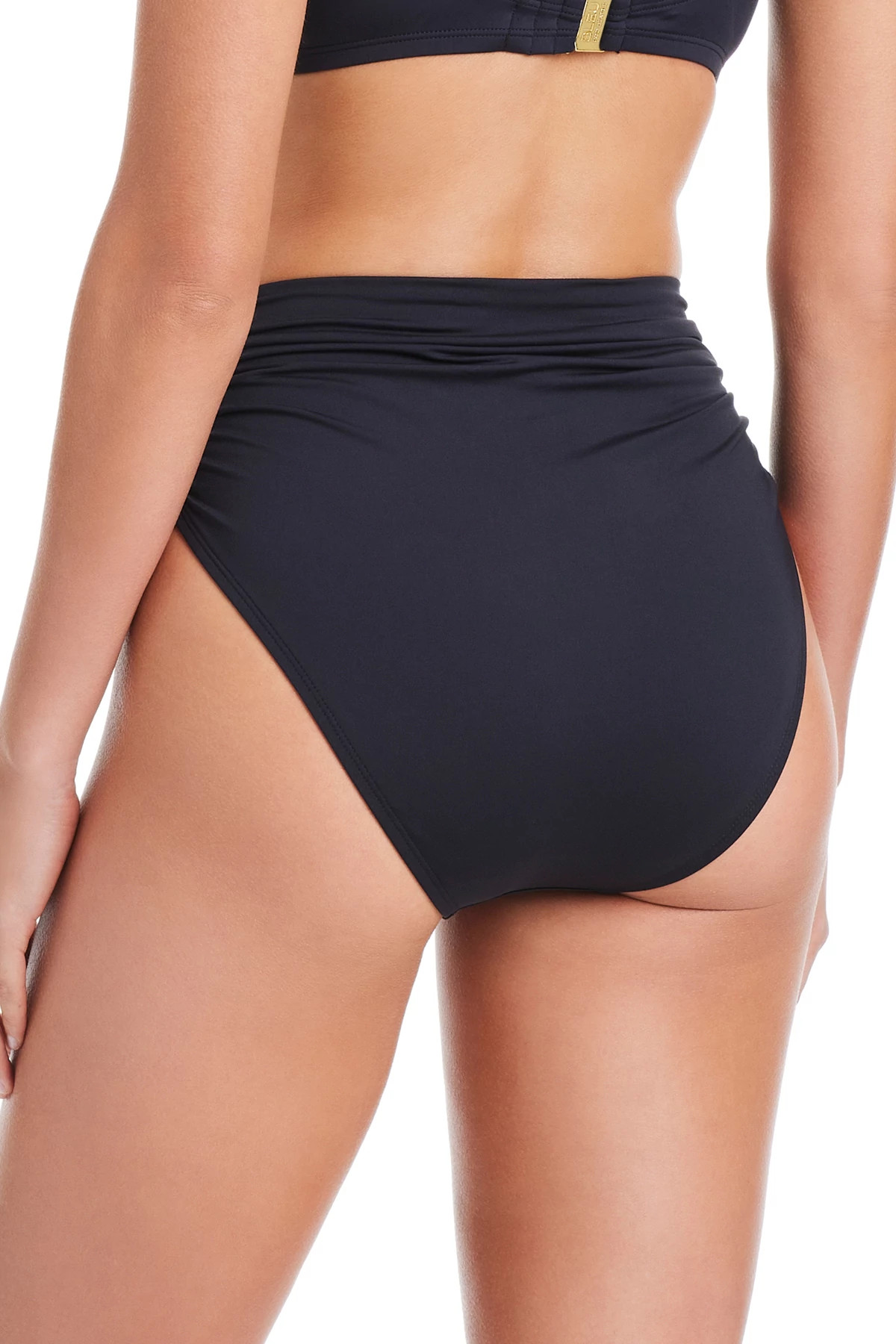 BLACK High Waist Bikini Bottom image number 2