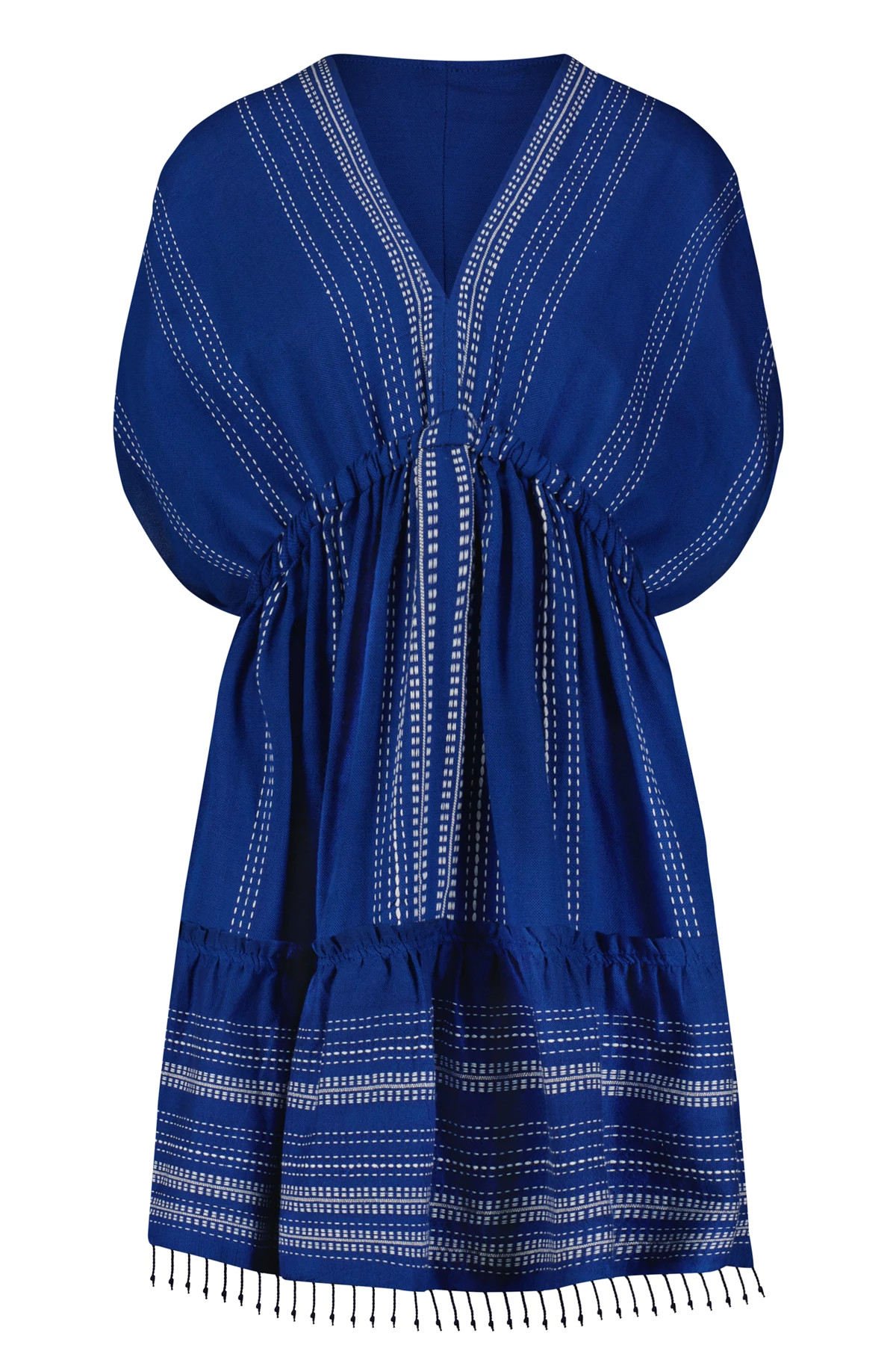 BLUE Inku Plunge Mini Dress image number 3
