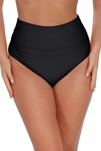 BLACK Arlene Tummy Control Bikini Bottom
