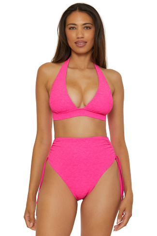 LOVE ALL PINK Indio Halter Bikini Top