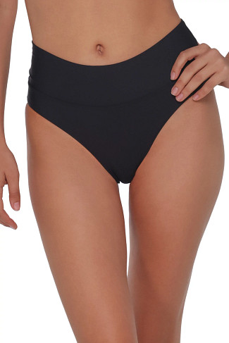 BLACK Laura Fold High Waist Bikini Bottom