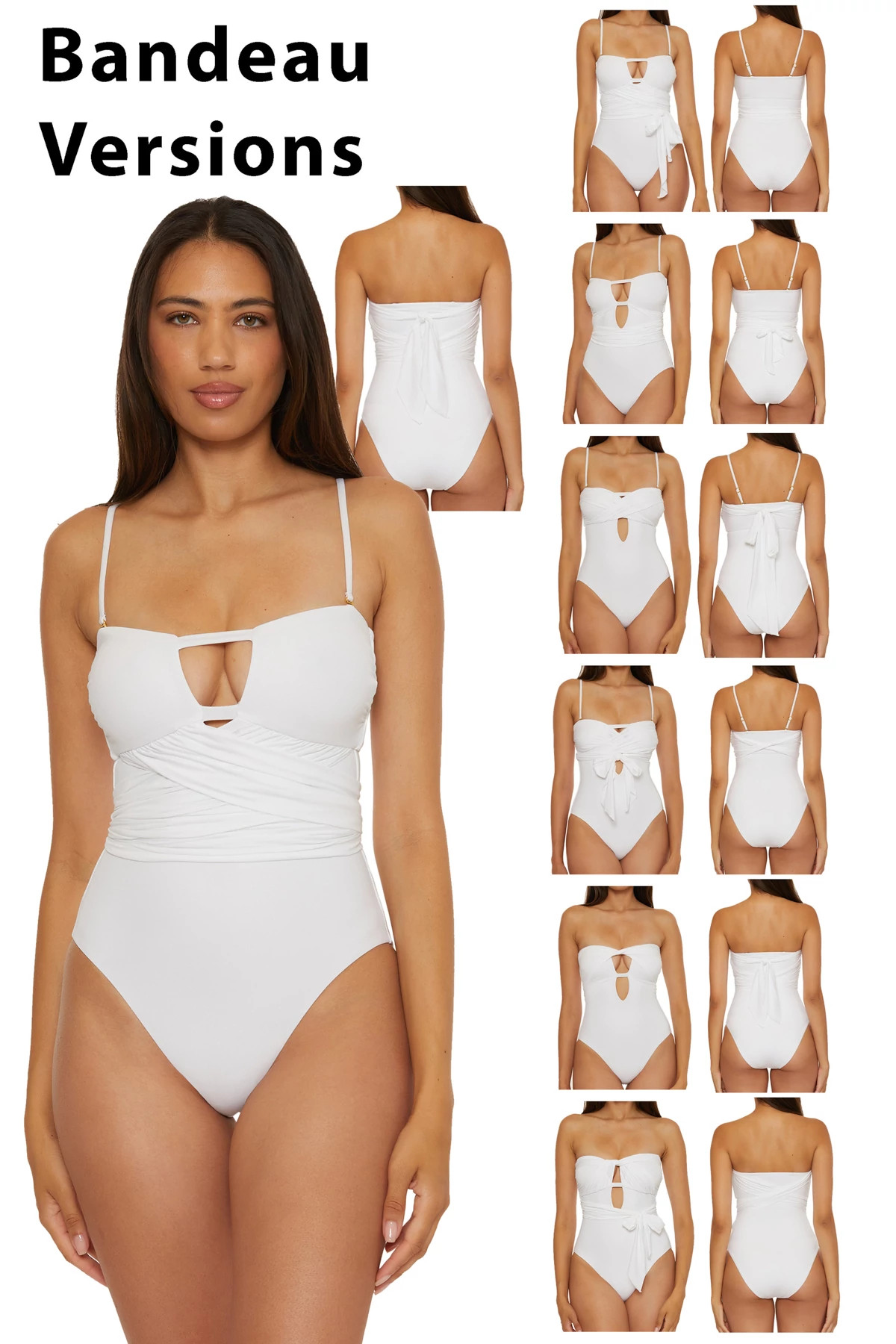 WHITE The Butterfly Multi-Way One Piece Swimsuit image number 6