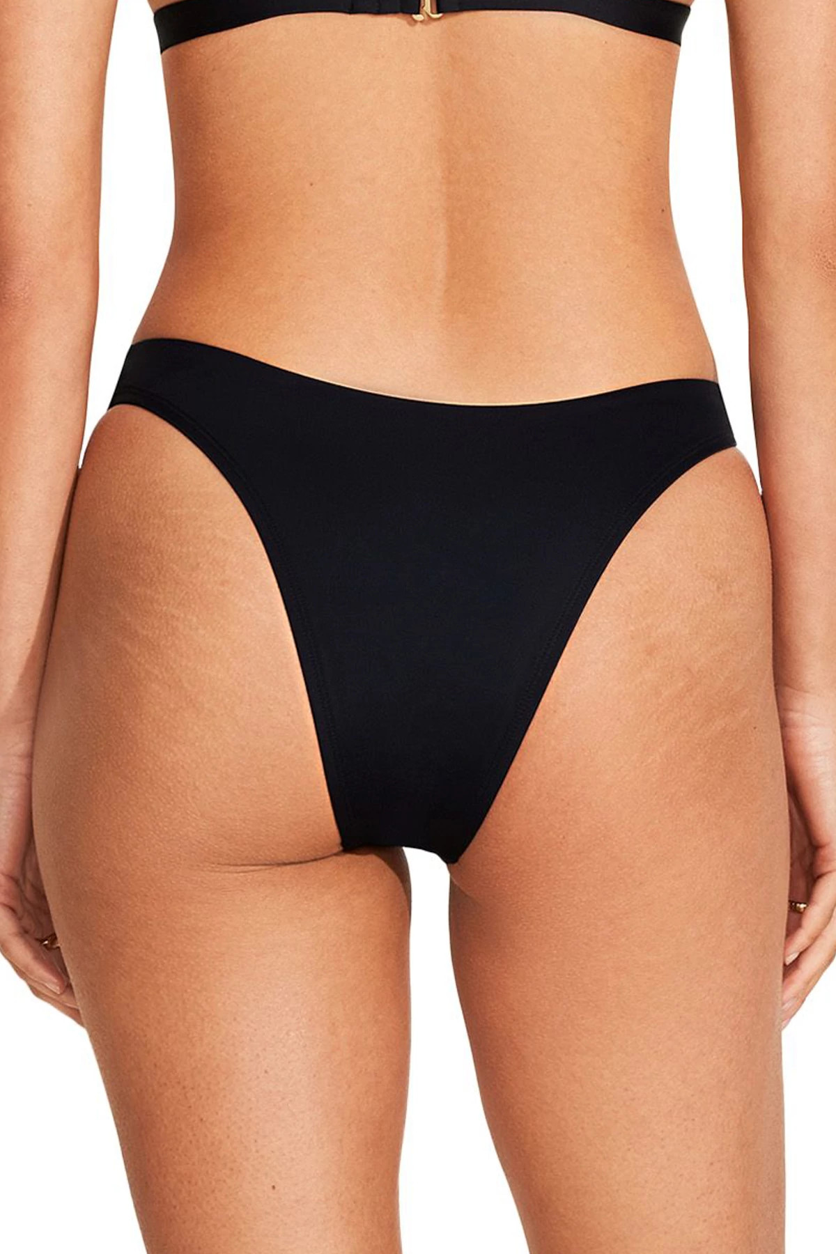BLACK RELUX Luxe Link Brazilian Bikini Bottom image number 2