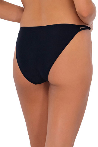 BLACK Leah Tab Side Hipster Bikini Bottom