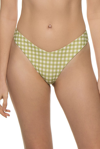 GINGHAM FERN Delilah V-Front Brazilian Bikini Bottom