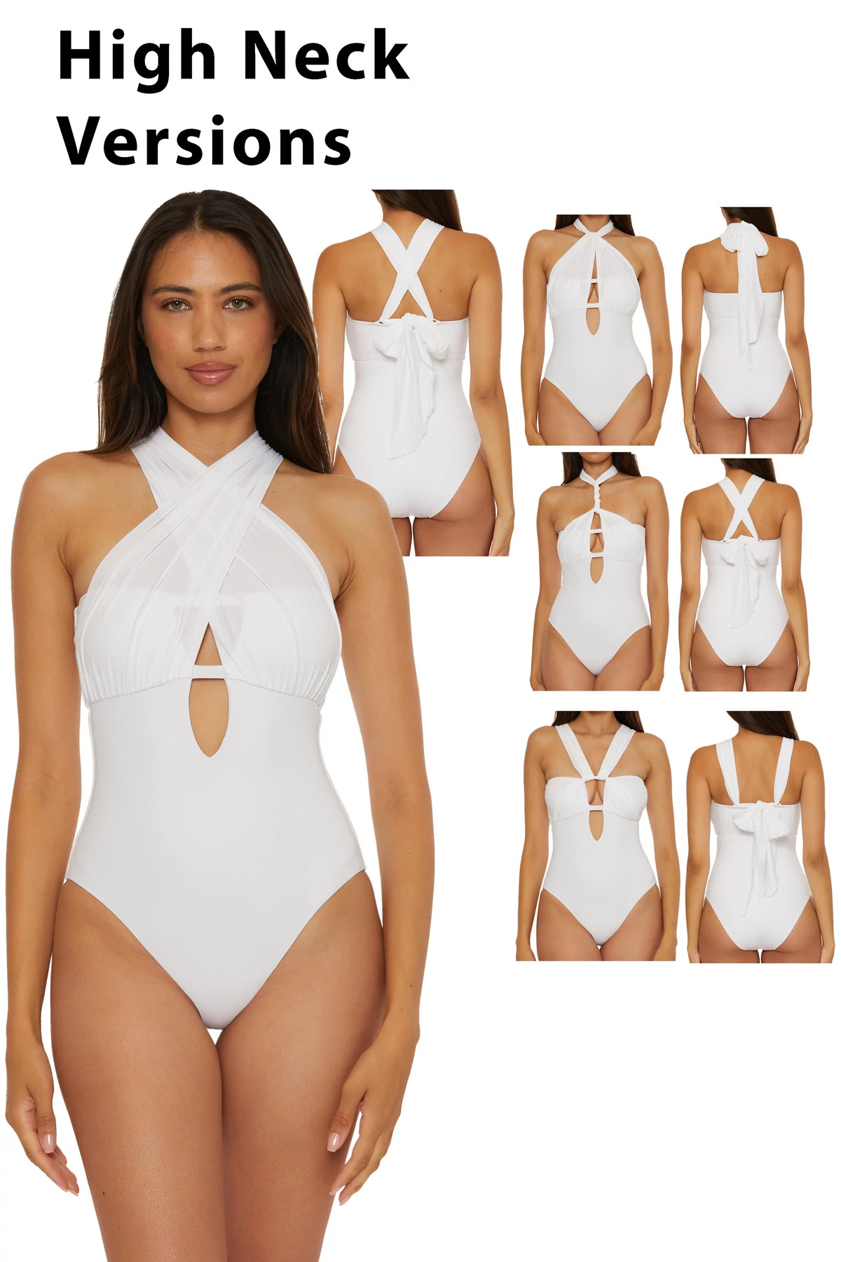 WHITE The Butterfly Multi-Way One Piece Swimsuit image number 5
