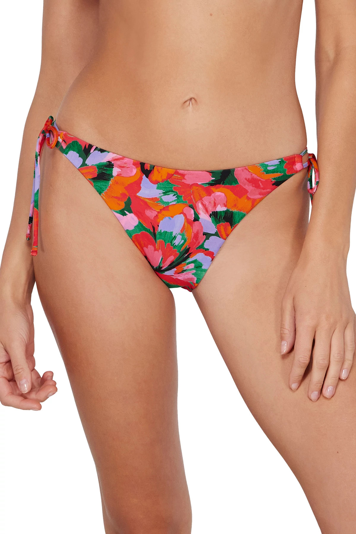 HUMMINGBIRD COVE Everlee Tie Side Hipster Bikini Bottom image number 1