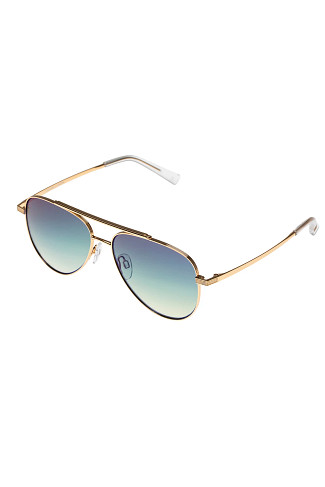 BRIGHT GOLD Evermore Aviator Sunglasses