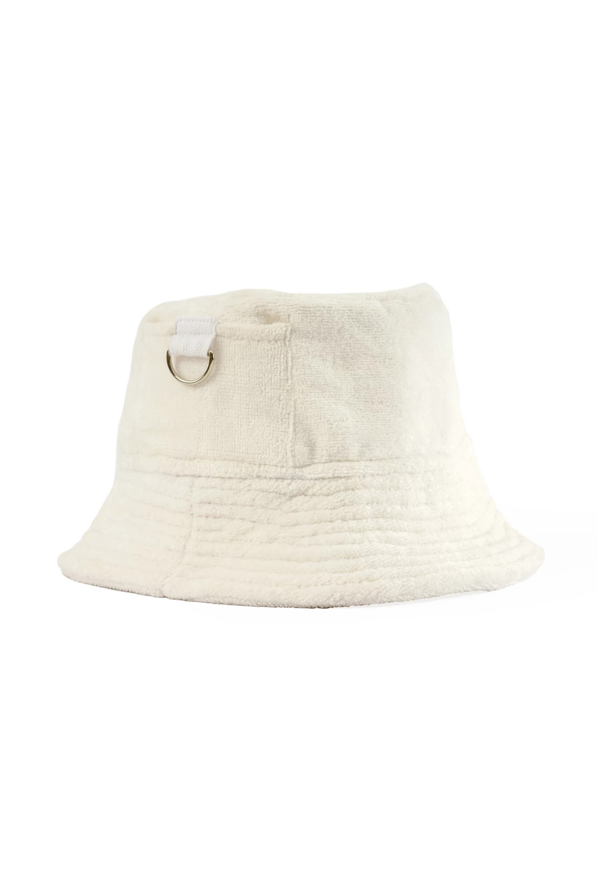 ANTIQUE WHITE Terry Toweling Bucket Hat L/XL image number 1