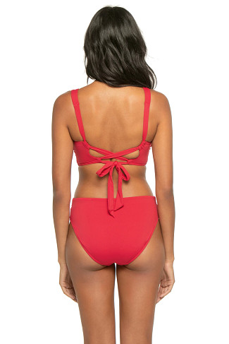 RED Cross Front Bikini Top