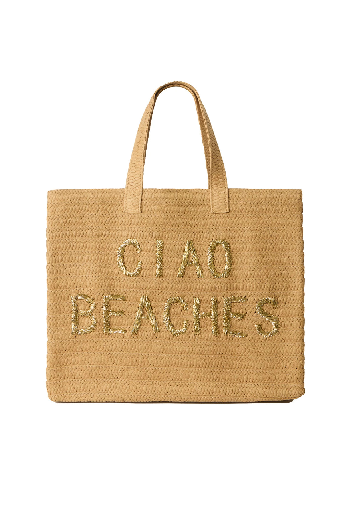 SAND GOLD Ciao Metallic Tote image number 1