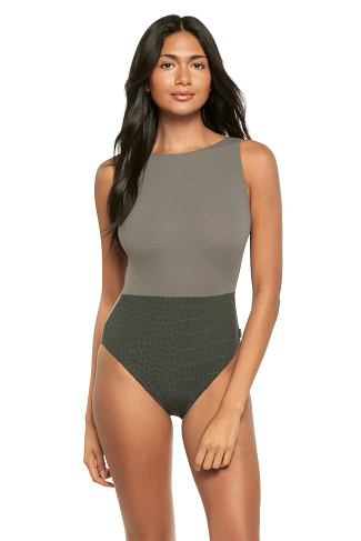 GREY CROCO Intemporel One Piece Swimsuit