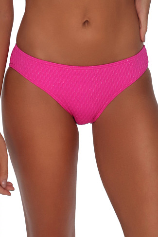 PINK DIAMOND LUREX Penny Hipster Bikini Bottom