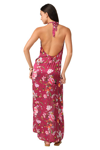 FIESTA FLORA Bonnie Floral V-Neck Maxi Dress