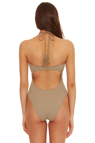 TRUFFLE Maillot Halter One Piece Swimsuit