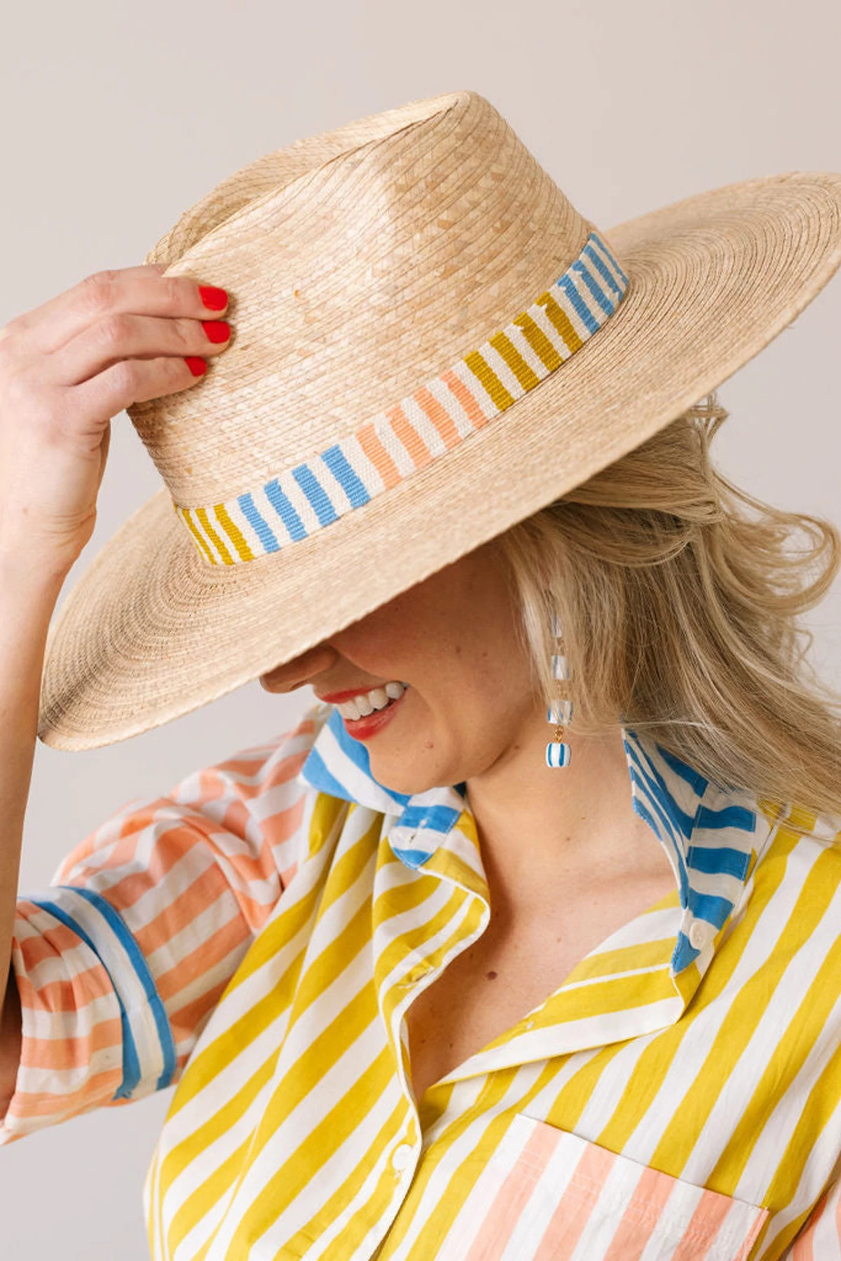NATURAL Colorful Daydreamer Palm Hat image number 3