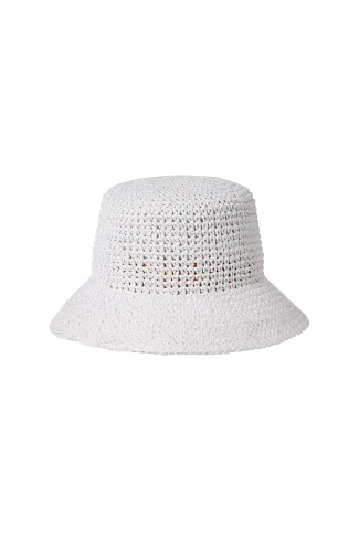 WHITE/SILVER Golden Coast Bucket Hat