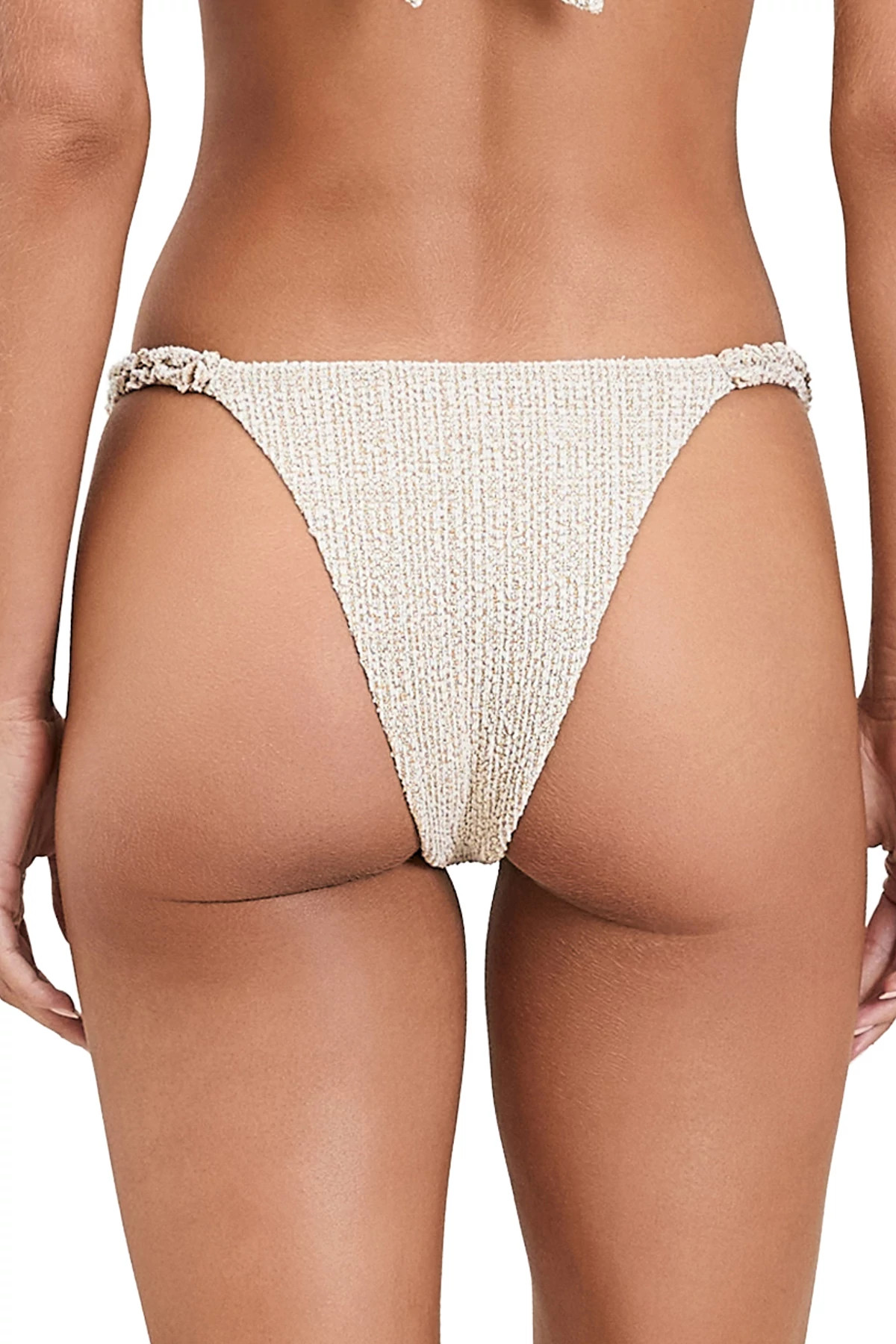 GOLDEN DUNE Audrey Ruffle Brazilian Bikini Bottom image number 2