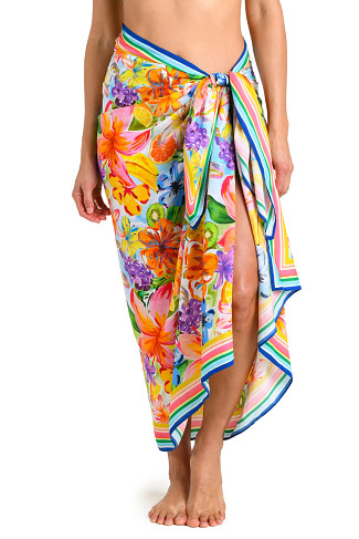 MULTI Tropical Print Pareo Wrap