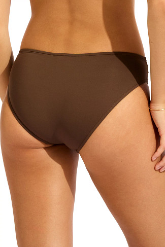 DARK CHOCOLATE Banded Hipster Bikini Bottom
