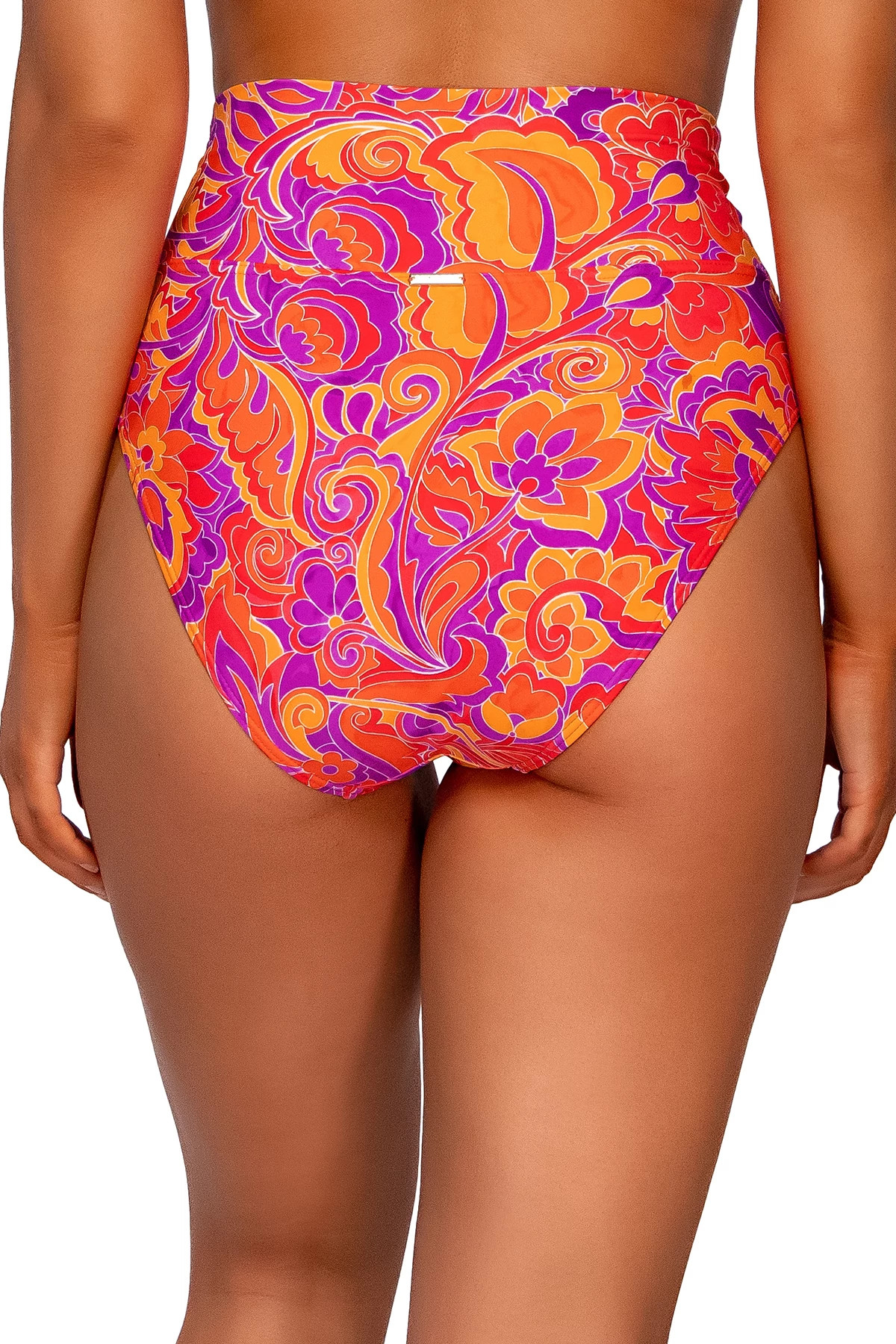 PELE Banded Foldover High Waist Bikini Bottom image number 3