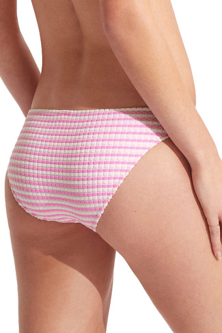 PARFAIT PINK Sorrento Stripe Basic Hipster Bikini Bottom