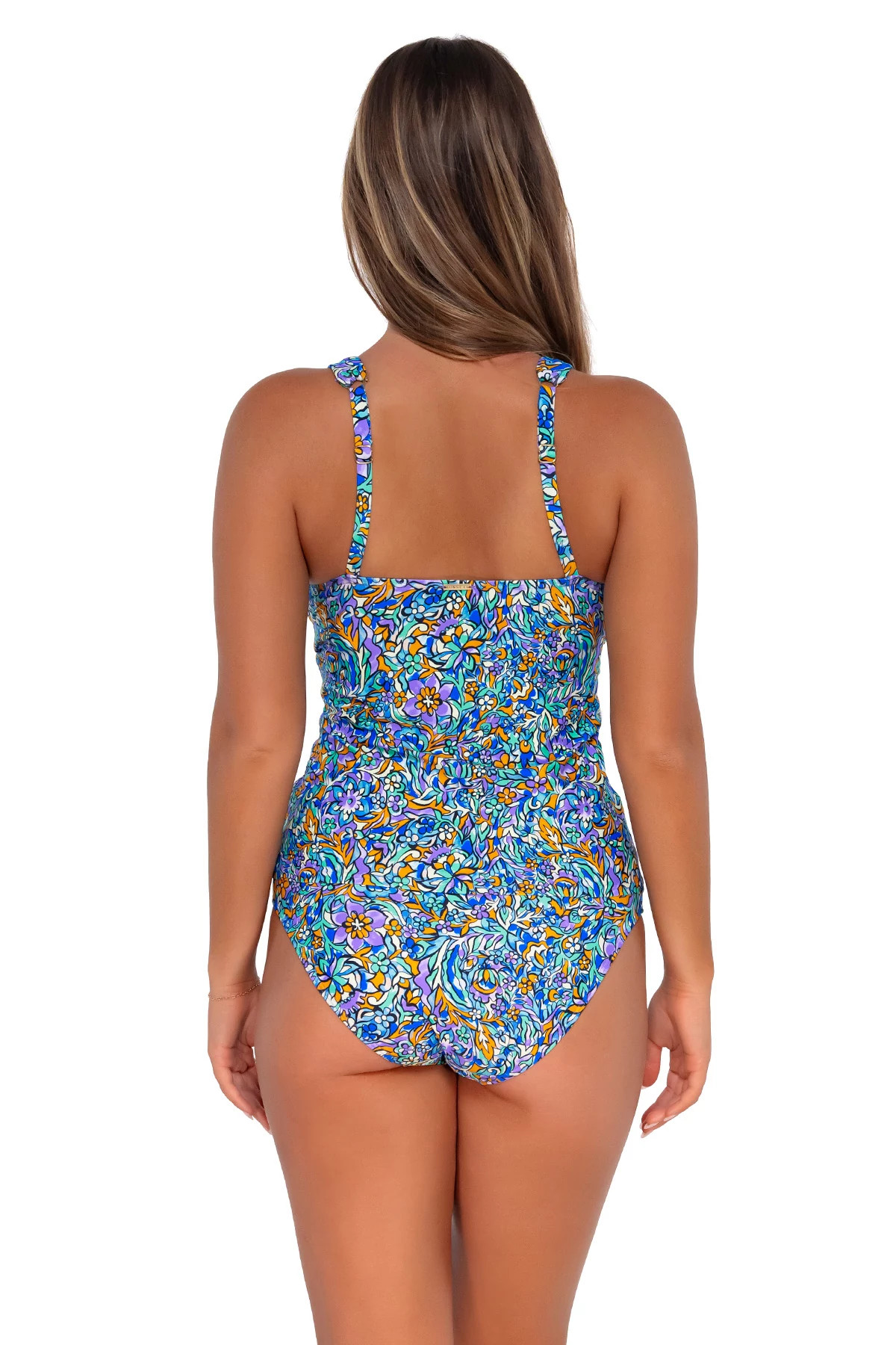 PANSY FIELDS Elsie Underwire Tankini Top (D+ Cup) image number 2
