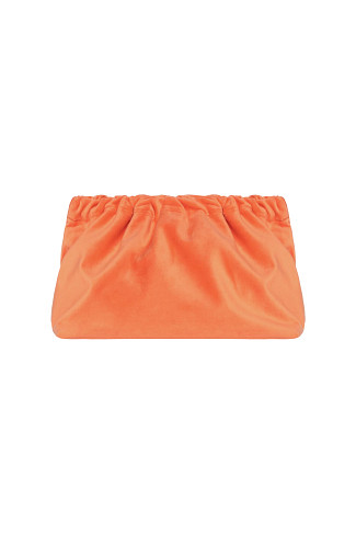 ORANGE It Is What It Is Ruched Clutch