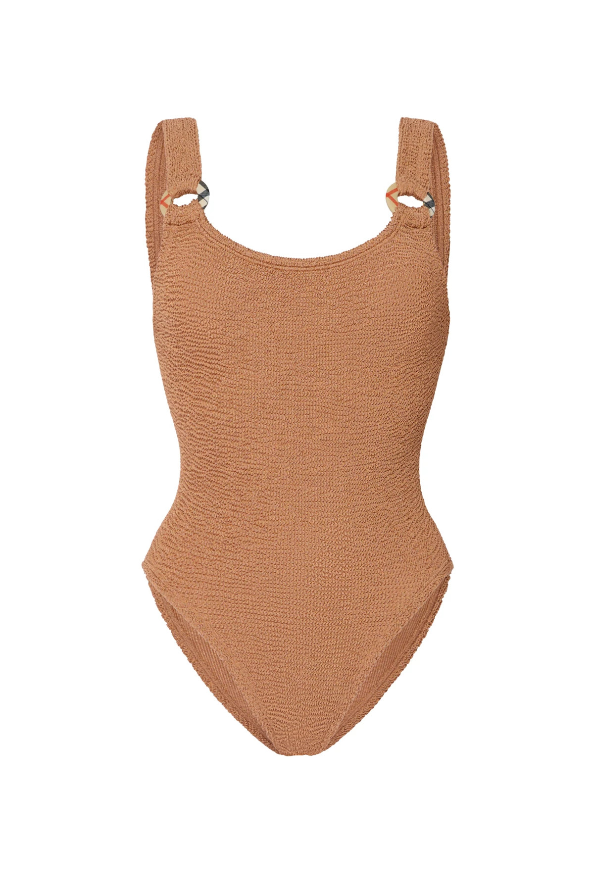 METALLIC COCOA Domino Crinkle One Piece Swimsuit image number 3