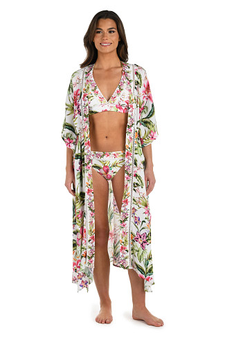 MULTI Polynesian Paradise Long Kimono