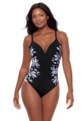 BLACK/WHITE Temptation One Piece Swimsuit