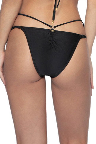 BLACK PIER Multi-Wrap Tie Side Brazilian Bikini Bottom