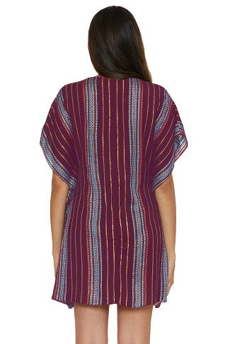 AUBERGINE MULTI Radiance Stripe Tunic