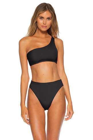 BLACK Lani Asymmetrical Bikini Top
