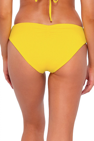 LEMON ZEST SANDBAR RIB Alana Reversible Hipster Bikini Bottom