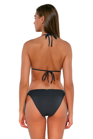 SLATE SEAGRASS TEXTURE Laney Triangle Bikini Top