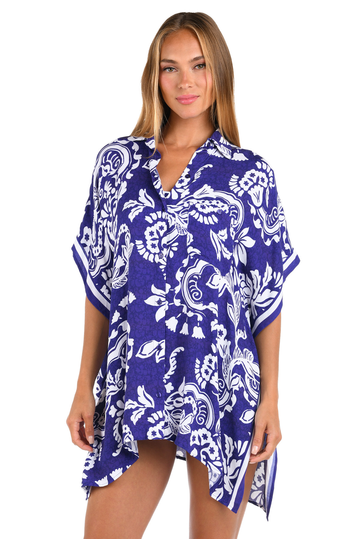 ULTRAMARINE Flower Trip Tunic image number 1