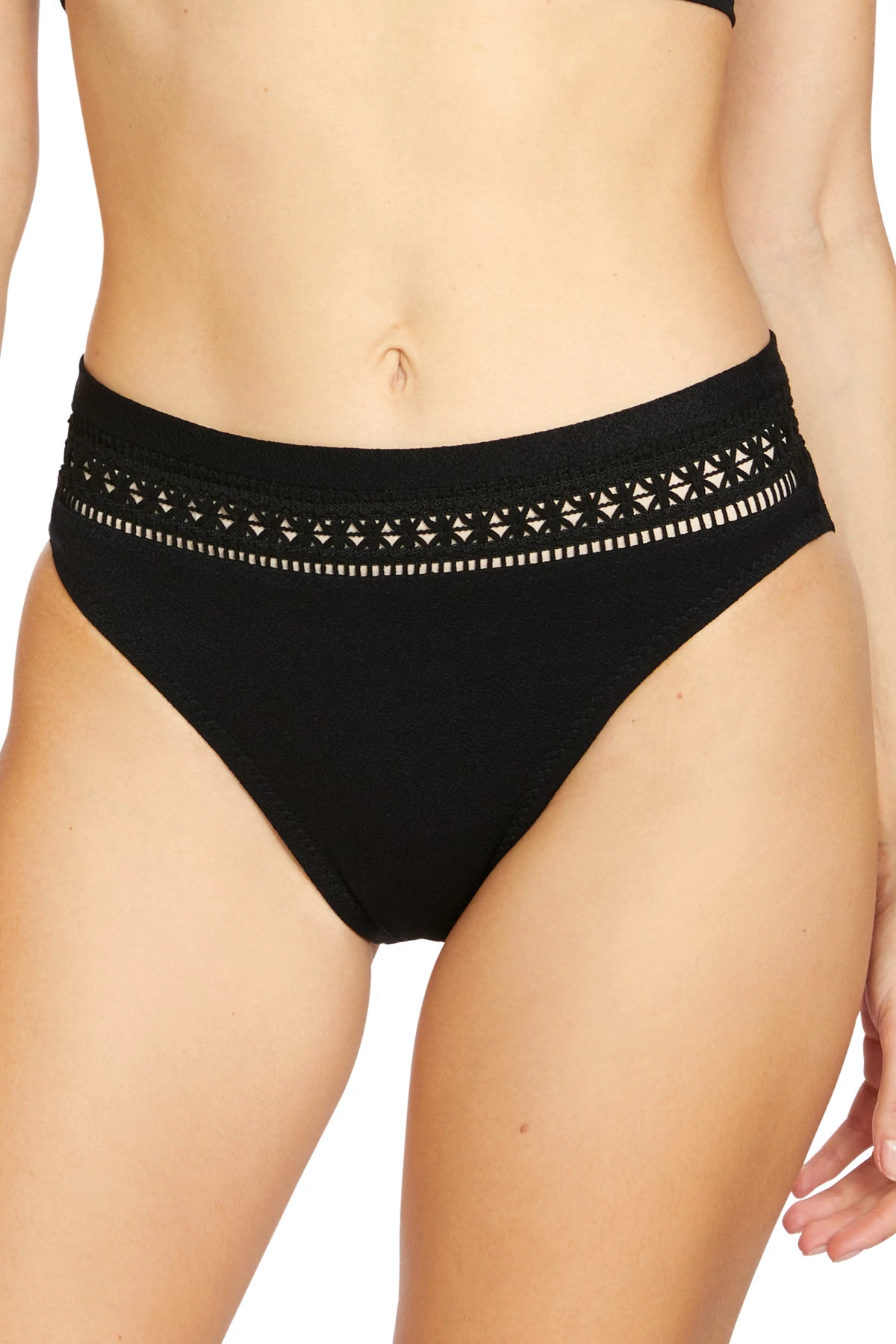 BLACK Isabelle High Waist Bikini Bottom image number 1