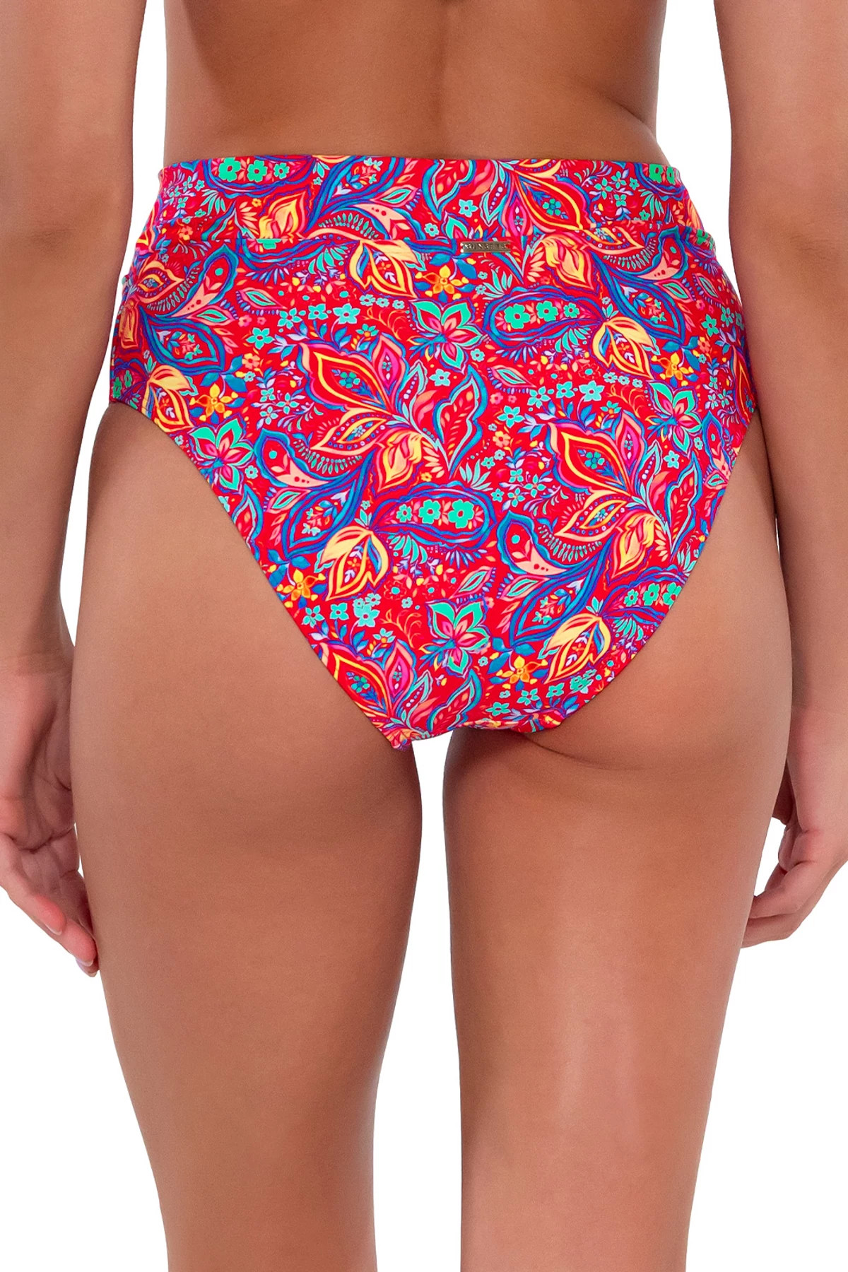 RUE PAISLEY Summer Lovin' V-Front High Waist Bikini Bottom image number 2