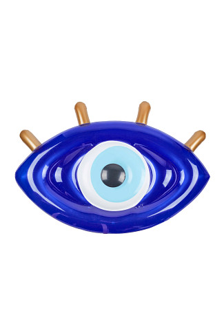 BLUE Luxe Greek Eye Lie-On Pool Float