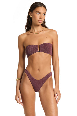 AMARENA LUREX Blake Bandeau Bikini Top