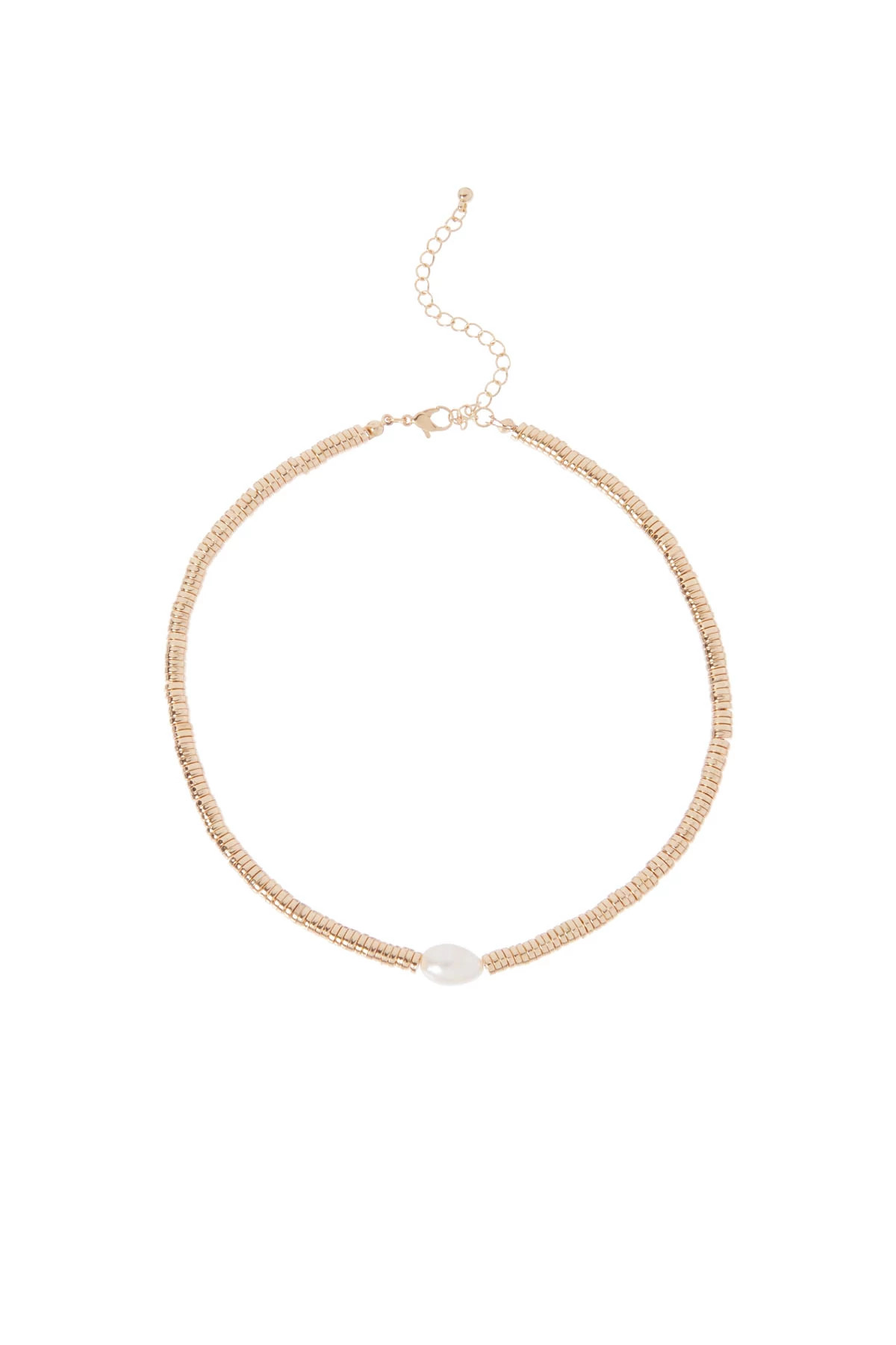 GOLD Pearl Necklace image number 1