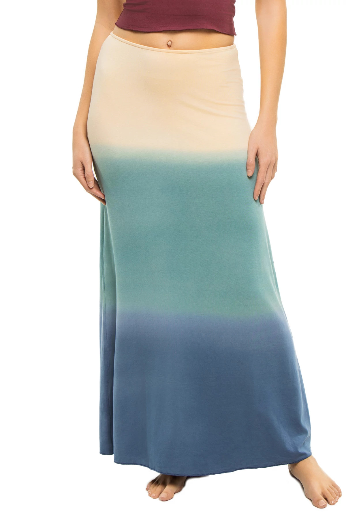 OMBRE ROUGE Monarch Maxi Skirt image number 1